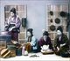 Japan: Four women preparing a meal in a traditional kitchen, c.1895